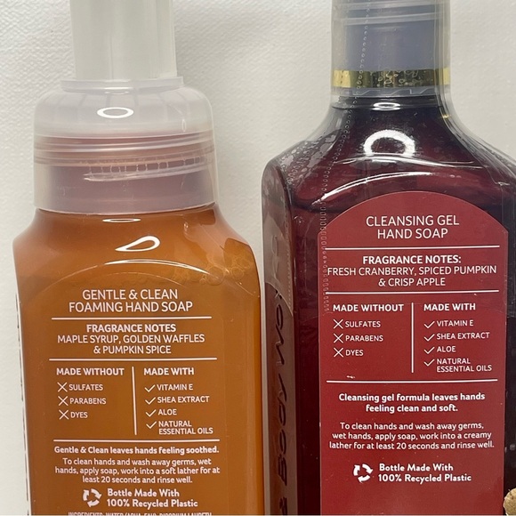 Bath & Body Works Fall Hand Soap The Perfect Autumn Pumpkin Pecan Waffles NWT - Picture 3 of 3